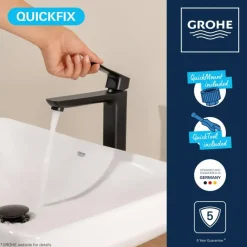 Grohe Dice wastafelmengkraan XL-Size Mat Zwart