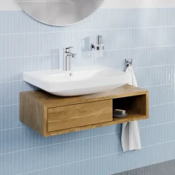 Grohe Dice wastafelmengkraan M-Size Push open Chroom