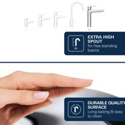 Grohe Dice wastafelmengkraan XL-Size Chroom