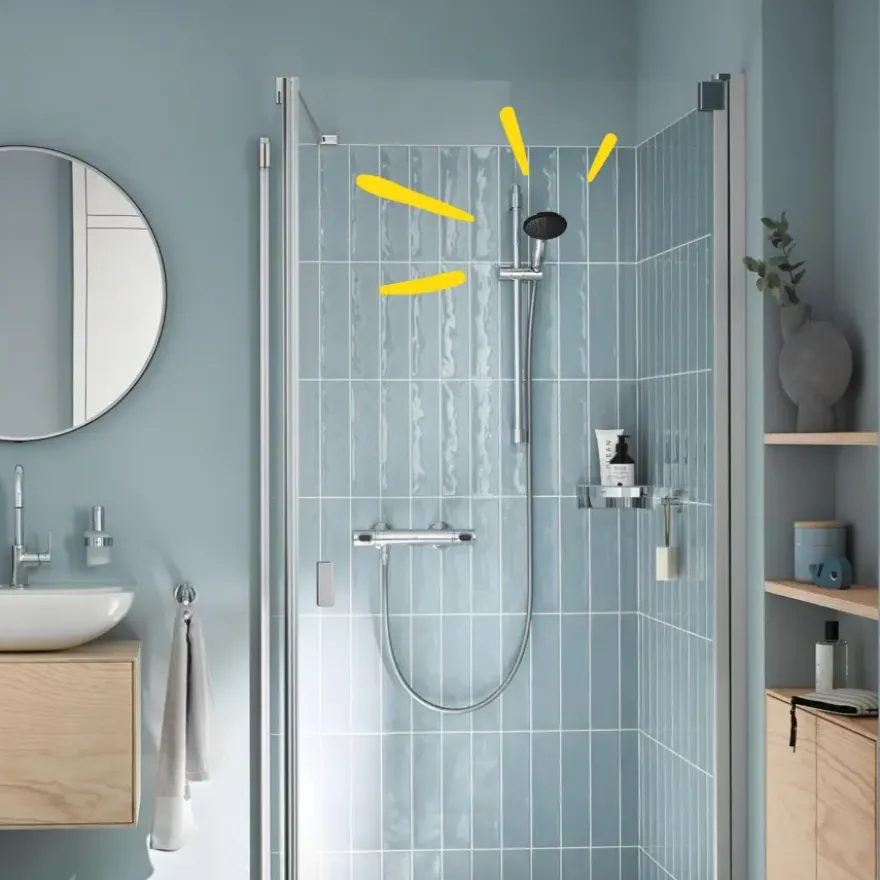 Grohe douchekop Quickfix Vitalio Start 110 handdouche waterbesparend 1 stand ø 11 cm chroom