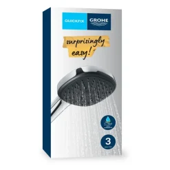 Grohe douchekop Quickfix Vitalio Comfort handdouche waterbesparend 3 standen ø 10 cm chroom