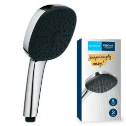 Grohe douchekop Quickfix Vitalio Comfort handdouche waterbesparend 3 standen ø 10 cm chroom