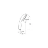 Grohe douchekop Quickfix Vitalio Start handdouche waterbesparend 2 standen ø 11 cm zwart