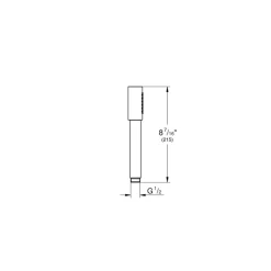 Grohe douchekop Sena handdouche 1 stand supersteel RVS