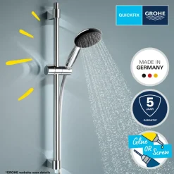 Grohe doucheset Quickfix Vitalio Start 2 standen chroom
