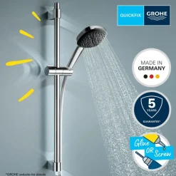 Grohe doucheset Quickfix Vitalio Comfort 3 standen chroom