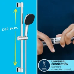 Grohe doucheset Quickfix Vitalio Comfort 3 standen chroom