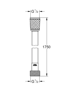 Grohe doucheslang VitalioFlex Comfort kunststof 175 cm chroom