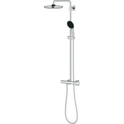 Grohe douchesysteem Vitalio Start 250 met handdouche en thermostaatkraan 2 standen chroom, max. 8,0 L/min bij 3 bar - hartafstand kraan 15 cm