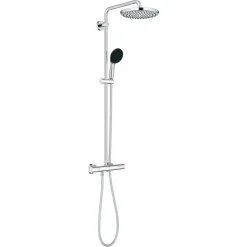 Grohe douchesysteem Vitalio Start 250 met handdouche en thermostaatkraan 2 standen chroom, max. 8,0 L/min bij 3 bar - hartafstand kraan 15 cm