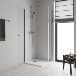 Grohe douchesysteem Vitalio Start 250 met handdouche en thermostaatkraan 2 standen chroom, max. 8,0 L/min bij 3 bar - hartafstand kraan 15 cm