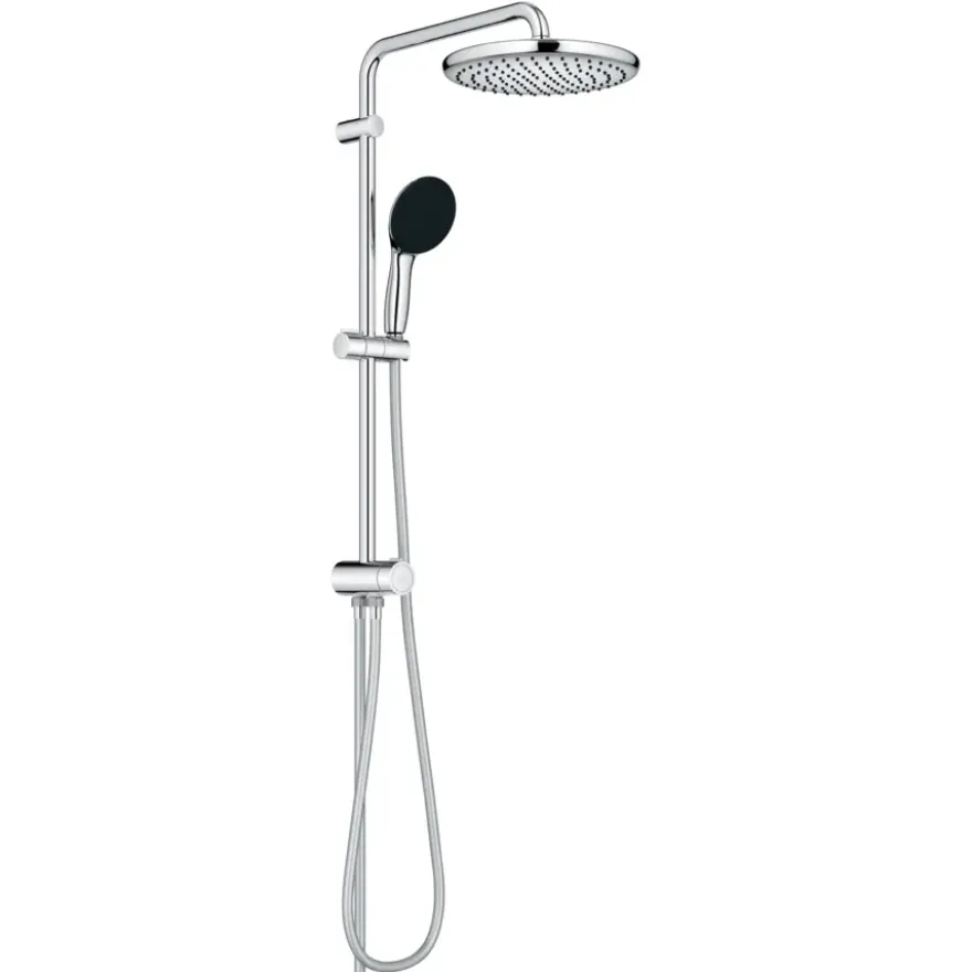 Grohe Douchesysteem Vitalio Start 250 met omstelling Rond, Max. 8,0L/M Bij 3 Bar Chroom - hartafstand kraan 15 cm