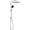 Grohe Douchesysteem Vitalio Comfort 250 Douchesysteem vierkant met omstelling, Max. 8,0L/M Bij 3 Bar Chroom - hartafstand kraan 15 cm