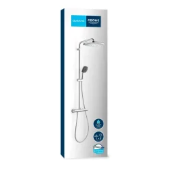 Grohe Douchesysteem Vitalio Comfort 250 met thermostaatkraan, Max. 8,0L/M Bij 3 Bar - Chroom - hartafstand kraan 15 cm
