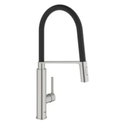 Grohe Keukenkraan Feel met Spoelkraan Supersteel