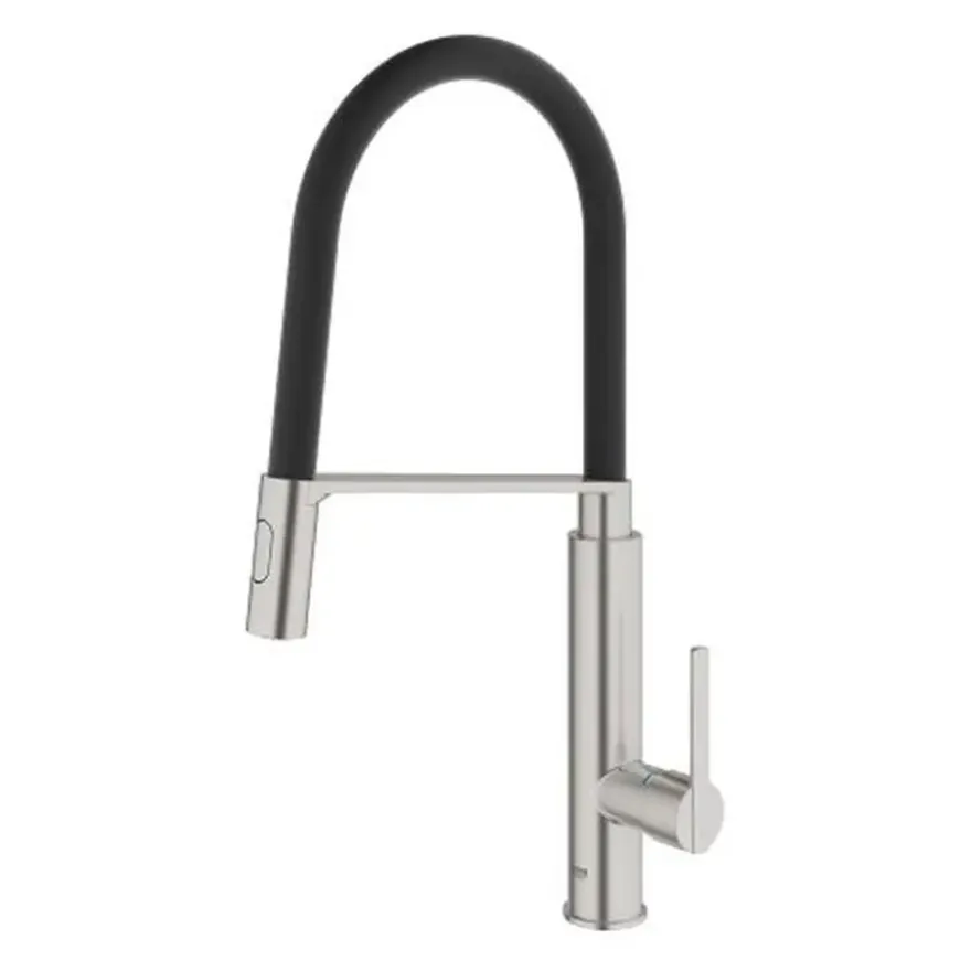 Grohe Keukenkraan Feel met Spoelkraan Supersteel