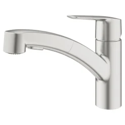 Grohe keukenkraan Start dual spray QuickFix supersteel (RVS look)