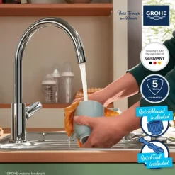 Grohe keukenkraan Start Edge chroom