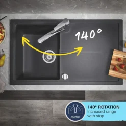 Grohe keukenkraan Start flow QuickFix chroom