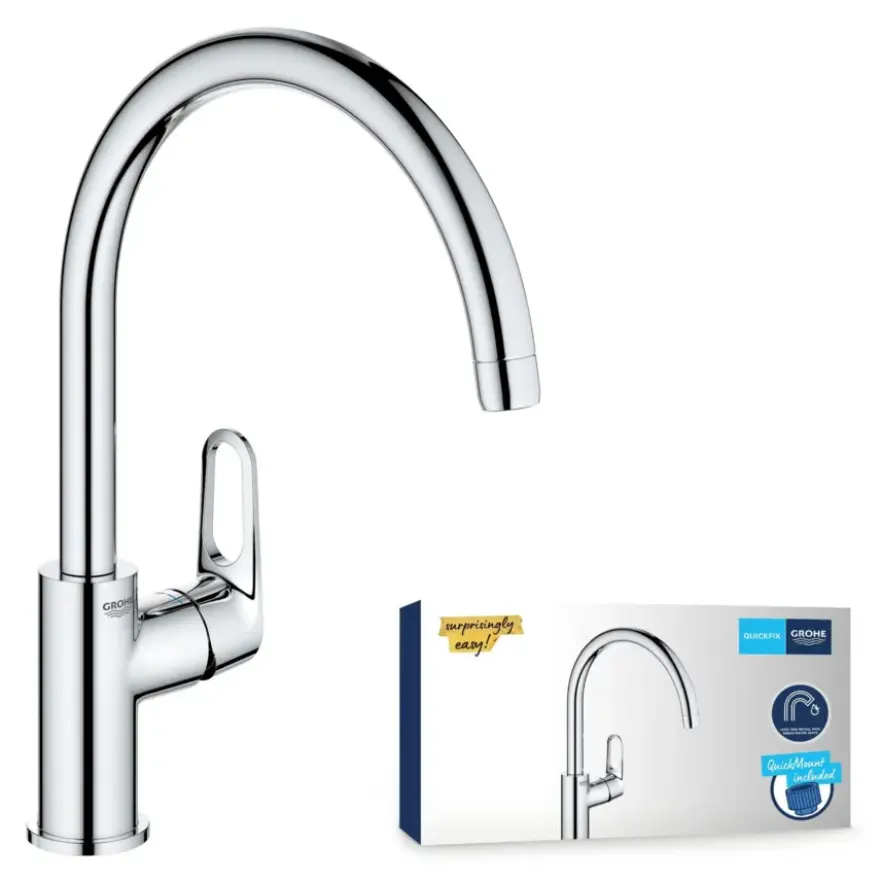 Grohe keukenkraan Start flow hoge uitloop QuickFix chroom