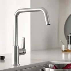 Grohe keukenkraan Start hoge U-uitloop QuickFix supersteel (RVS look)
