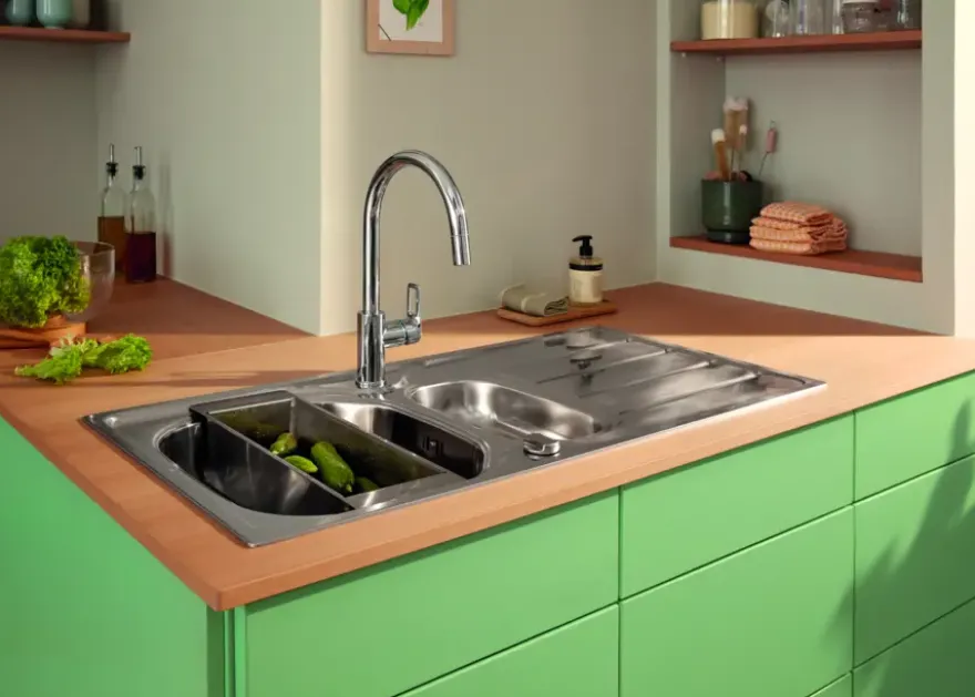 Grohe keukenkraan Start Loop hoge C-uitloop uitrekbaar chroom