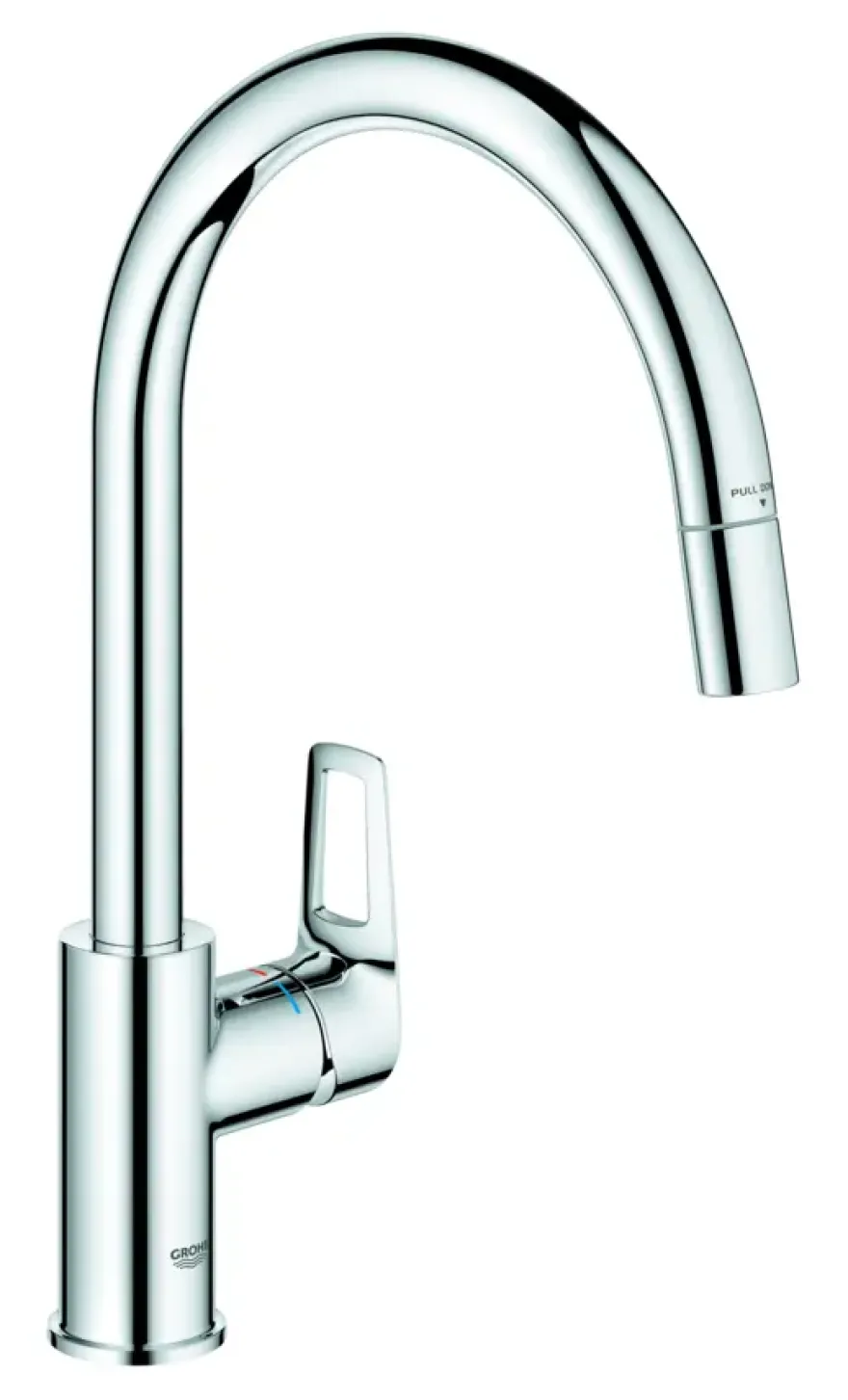 Grohe keukenkraan Start Loop hoge C-uitloop uitrekbaar chroom
