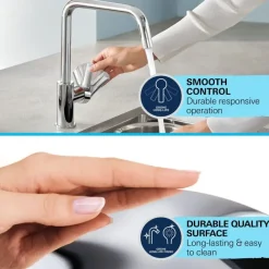 Grohe keukenkraan Start Loop hoge C-uitloop uitrekbaar chroom