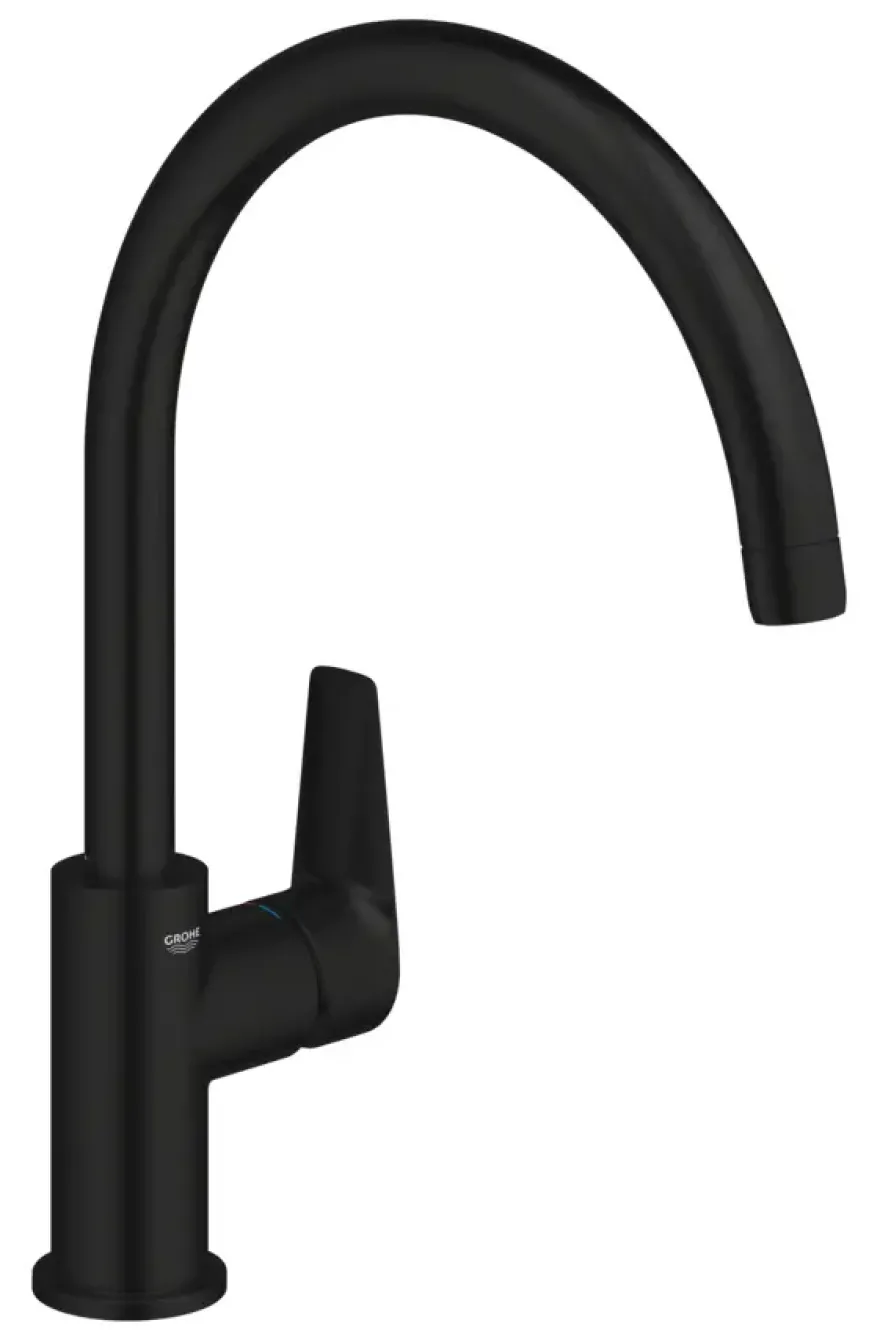 GROHE keukenmengkraan Start Edge hoge uitloop mat zwart