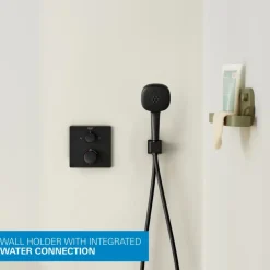 Grohe Precision Thermostat Perfect inbouw douchesysteem met Vitalio Comfort 250 hoofddouche vierkant Mat Zwart