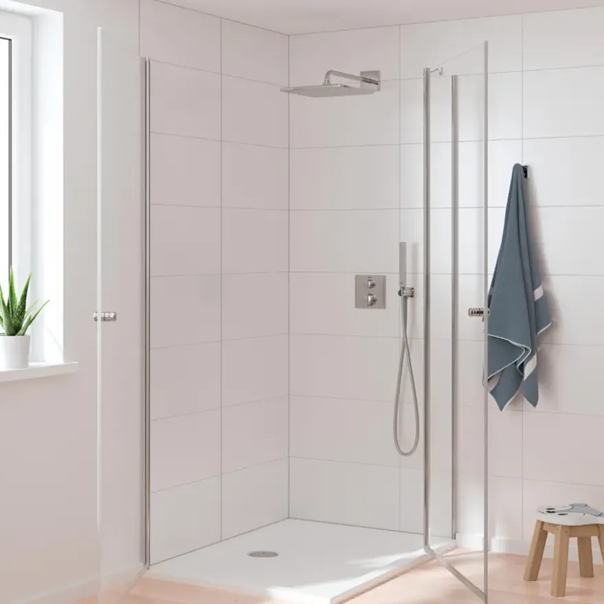Grohe Precision Thermostat Perfect inbouw douchesysteem met Vitalio Rain Mono 310 hoofddouche vierkant Chroom
