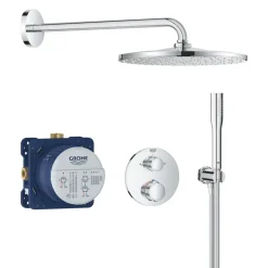 Grohe Precision Thermostat Perfect inbouw douchesysteem met Vitalio Rain Mono 310 hoofddouche rond Chroom