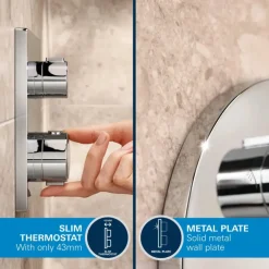 Grohe Precision Thermostat Perfect inbouw douchesysteem met Vitalio Rain Mono 310 hoofddouche rond Chroom