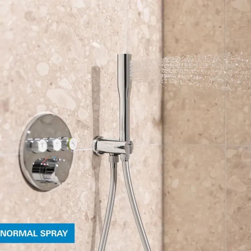 Grohe Precision Thermostat Perfect inbouw douchesysteem met Vitalio Rain Mono 310 hoofddouche rond Chroom