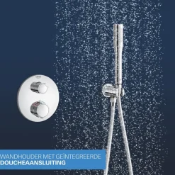 Grohe Precision Thermostat Perfect inbouw douchesysteem met Vitalio Rain Mono 310 hoofddouche rond Chroom
