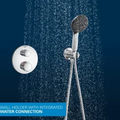 Grohe Precision Thermostat Perfect inbouw douchesysteem met Vitalio Comfort 250 hoofddouche rond Chroom