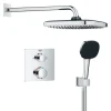 Grohe Precision Thermostat Perfect inbouw douchesysteem met Vitalio Comfort 250 hoofddouche vierkant Chroom
