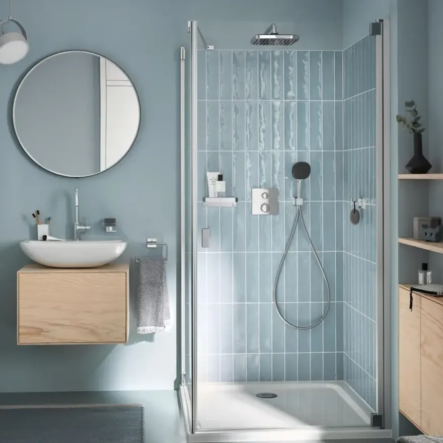 Grohe Precision Thermostat Perfect inbouw douchesysteem met Vitalio Comfort 250 hoofddouche vierkant Chroom