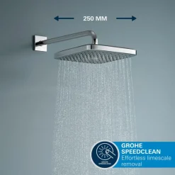 Grohe Precision Thermostat Perfect inbouw douchesysteem met Vitalio Comfort 250 hoofddouche vierkant Chroom