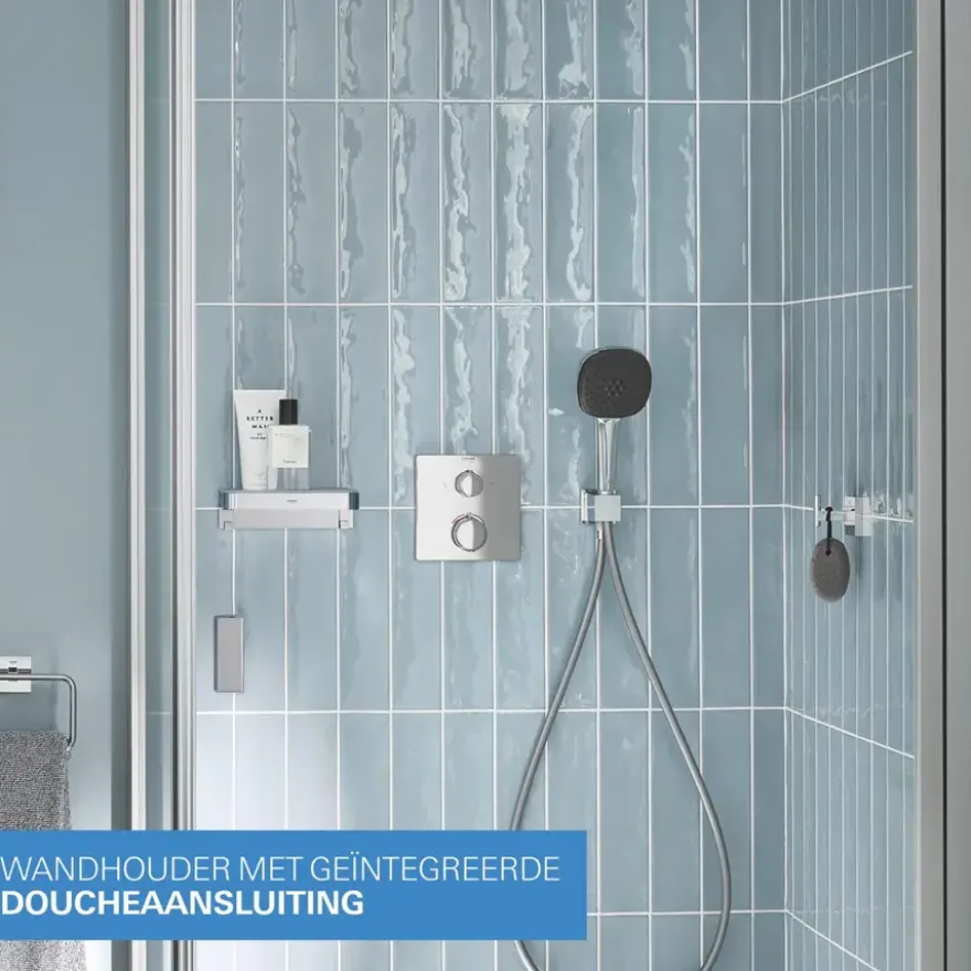 Grohe Precision Thermostat Perfect inbouw douchesysteem met Vitalio Comfort 250 hoofddouche vierkant Chroom