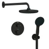 Grohe Precision Thermostat Perfect inbouw douchesysteem met Vitalio Comfort 250 hoofddouche rond Mat Zwart