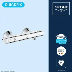 Grohe Precision Trend Cool Touch thermostatische douchekraan 15cm