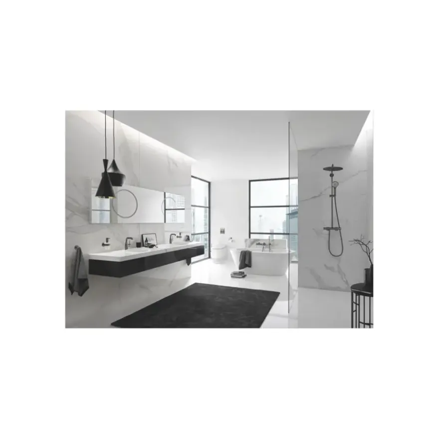 Grohe regendoucheset Euphoria XXL 310 met handdouche en thermostaatkraan grafiet