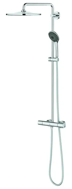 Grohe regendoucheset Quickfix Vitalio Joy XXL - hoofddouche 31 cm - met handdouche en thermostaatkraan 3 standen chroom - hartafstand kraan 15 cm