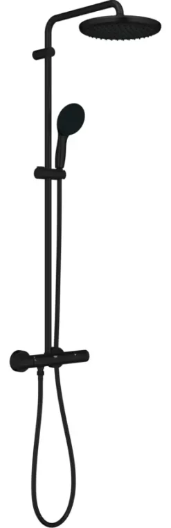 Grohe regendoucheset Quickfix Vitalio Start met handdouche 2 standen zwart - hartafstand kraan 15 cm