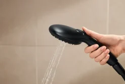 Grohe regendoucheset Quickfix Vitalio Start met handdouche 2 standen zwart - hartafstand kraan 15 cm