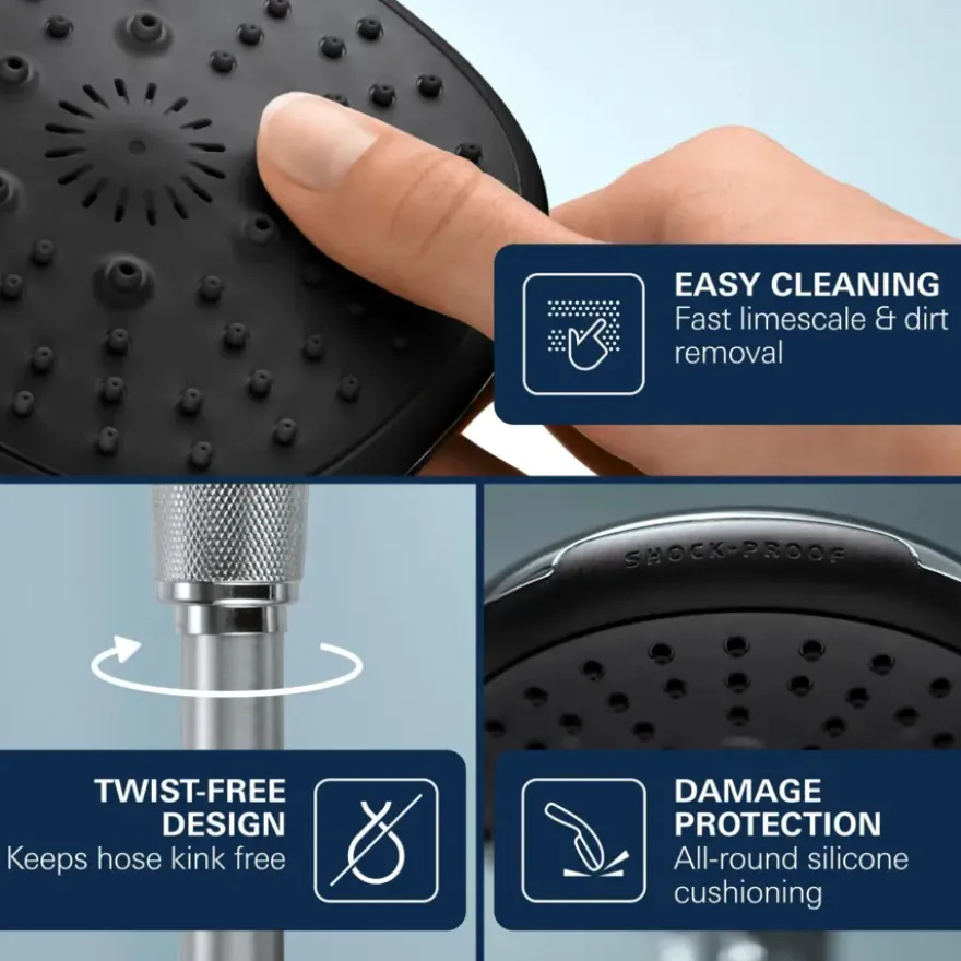 Grohe regendouche Vitalio Start 210 met thermostatische douchekraan