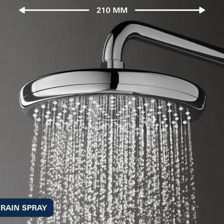 Grohe regendouche Vitalio Start 210 met thermostatische douchekraan