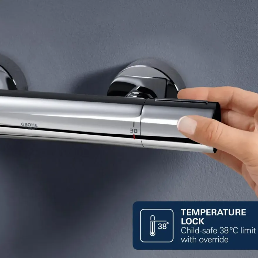Grohe regendouche Vitalio Start 210 met thermostatische douchekraan