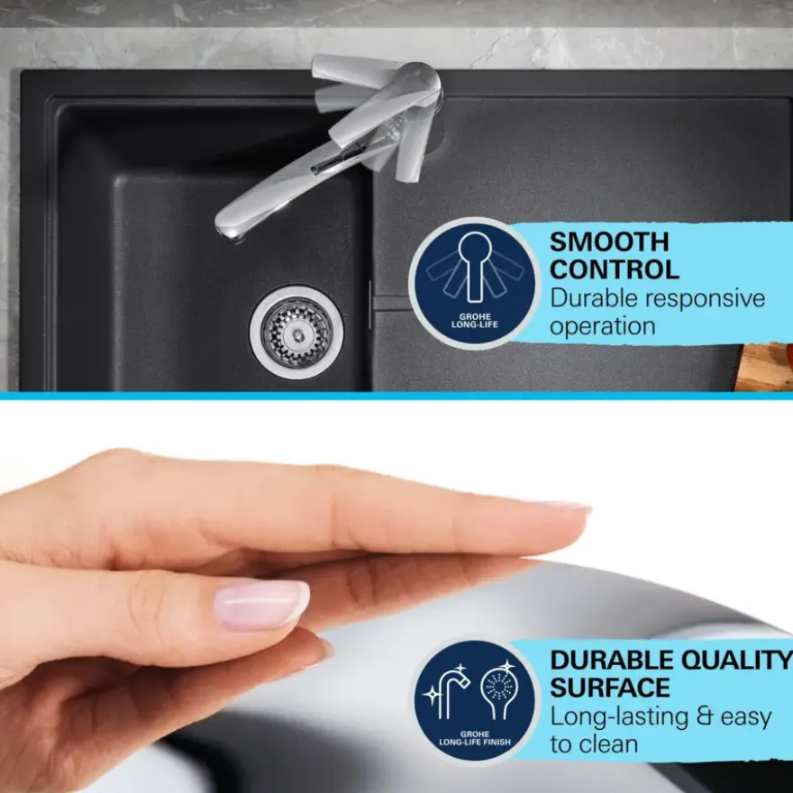 Grohe Start Eco eenhendel keukenkraan chroom